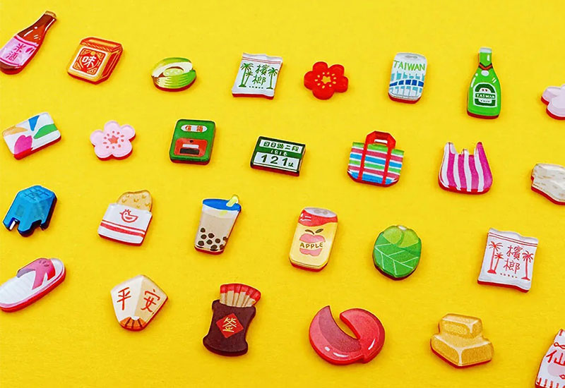 日日野餐 台灣文化別針(多款可選)